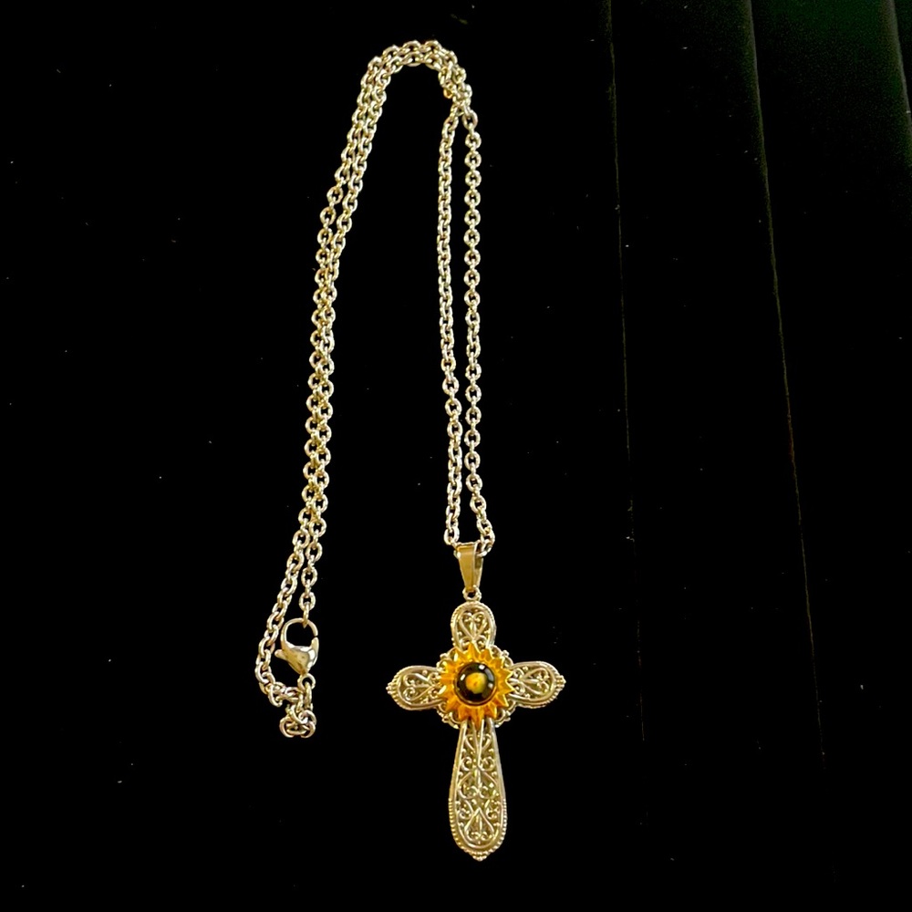 Silver Cross Necklace